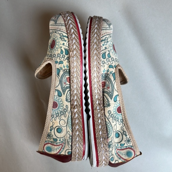 Goby Paisley Loafer Espadrille. Textile. Sz 38 - Picture 7 of 10